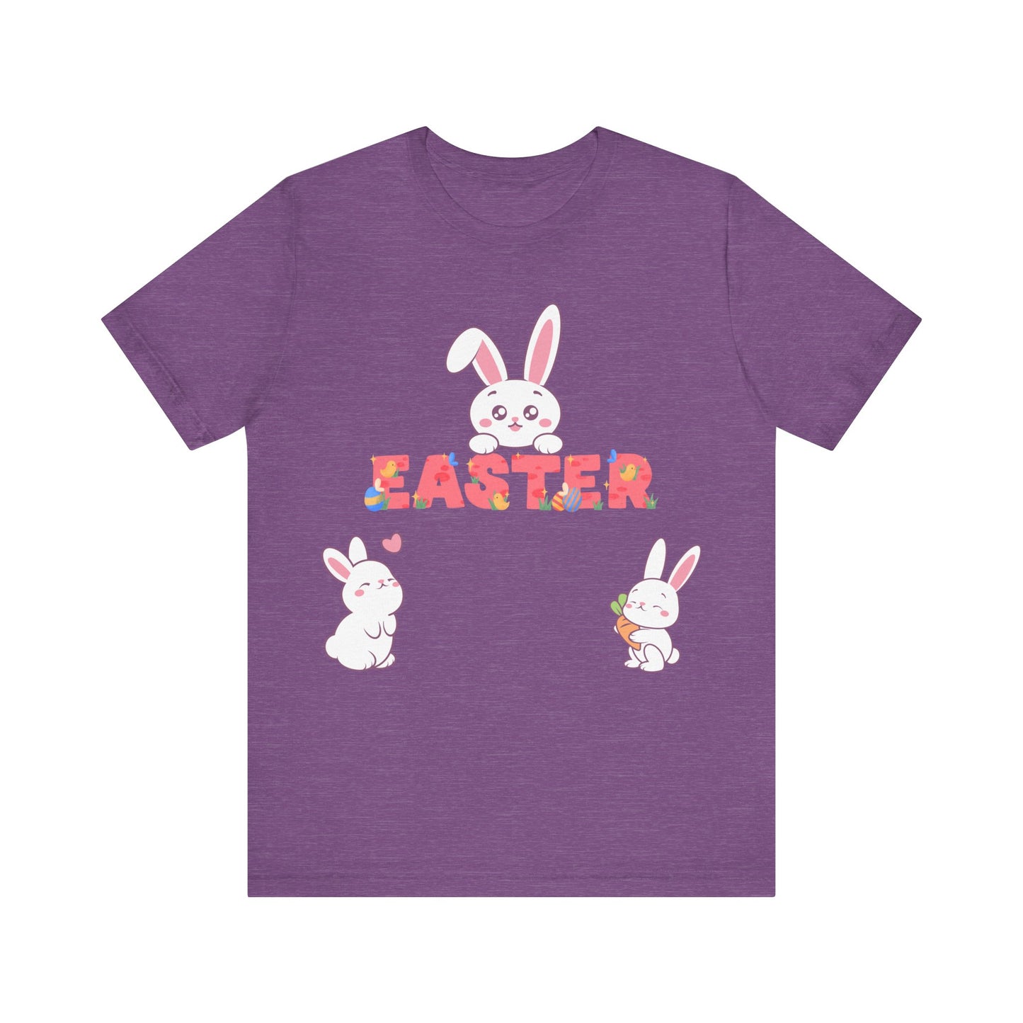 Easter Bunnies Print Unisex Short Sleeve Tee