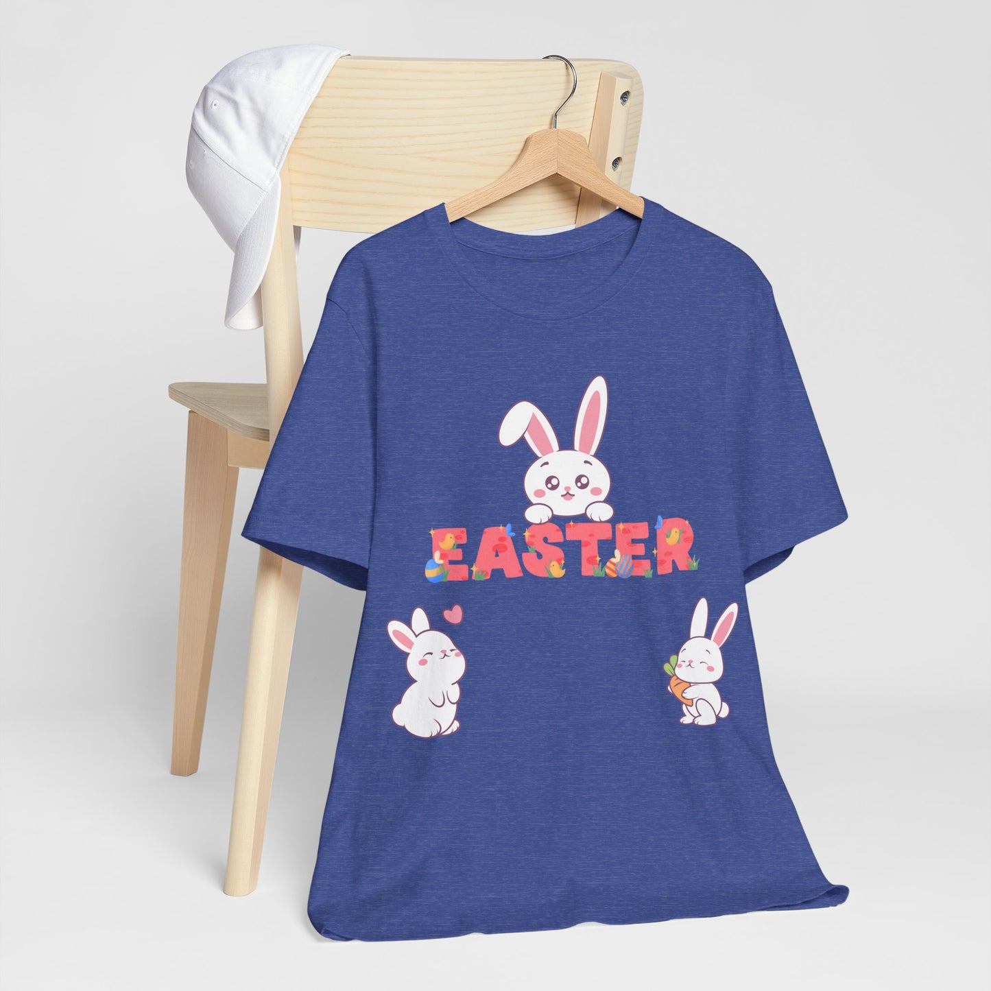 Easter Bunnies Print Unisex Short Sleeve Tee