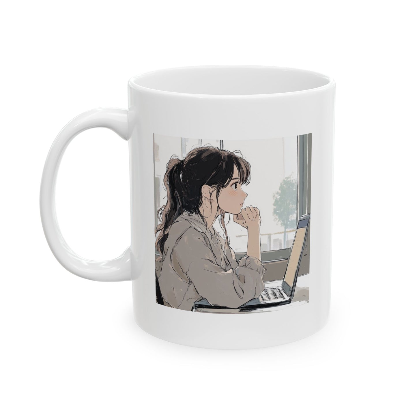 Lock In (Remote Work) Ceramic Mug, (11oz)