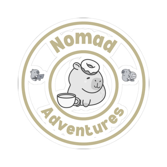 Kiss-Cut Stickers - Nomad Adventures Logo (Light)