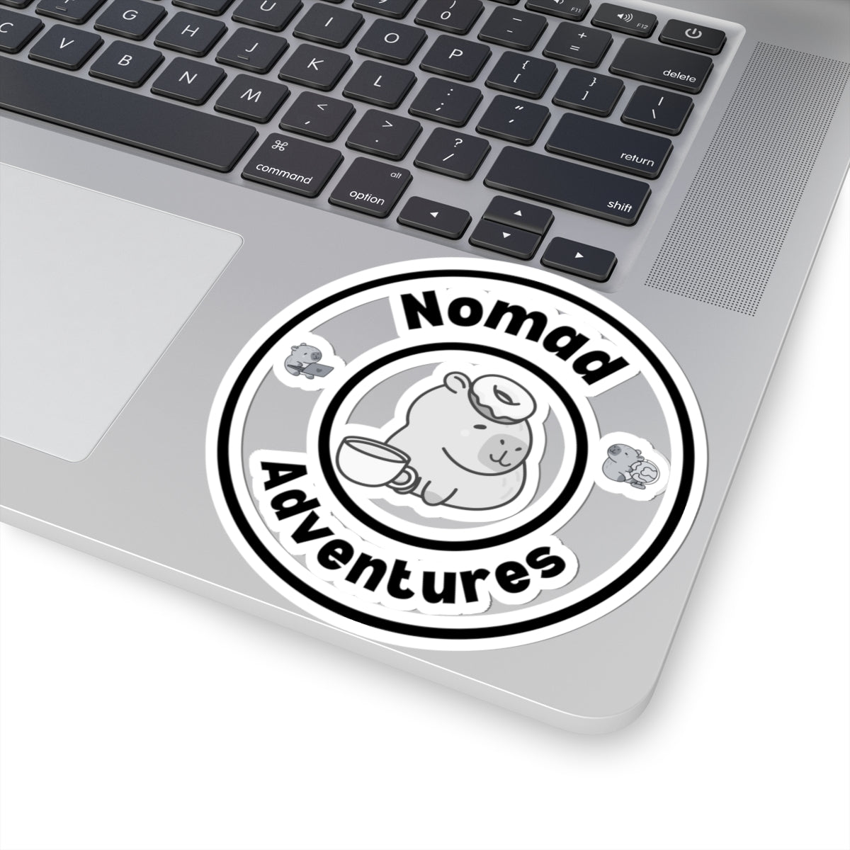 Kiss-Cut Stickers - Nomad Adventures Logo (Dark)